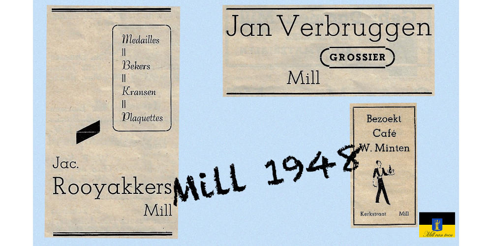 Mill van Toen: Bedrijvigheid in 1948 in Mill 