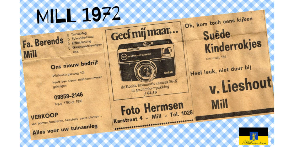 Mill van Toen: ondernemers 1972