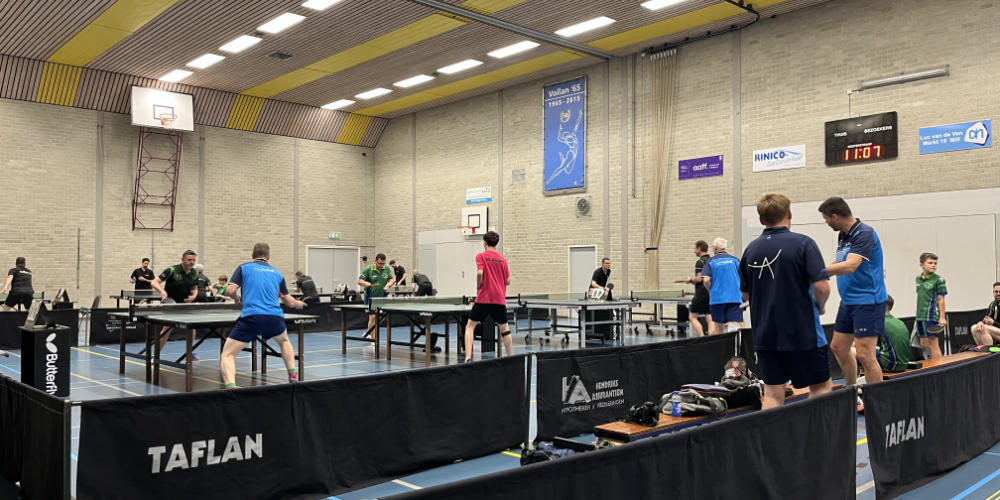 Nog enkele plaatsen vrij voor Open Langenboomse Tafeltenniskampioenschappen