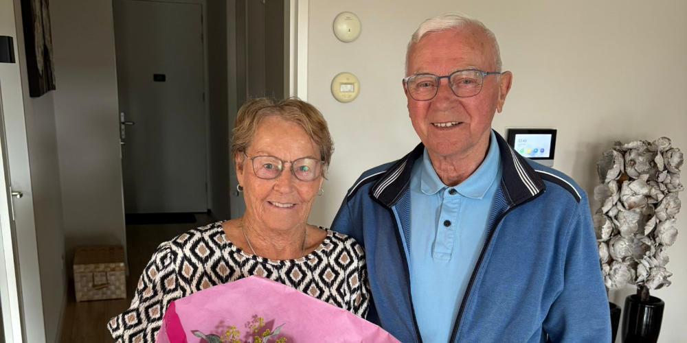Diamanten huwelijk voor Harrie en Johanna Brans gevierd met Weekboeket
