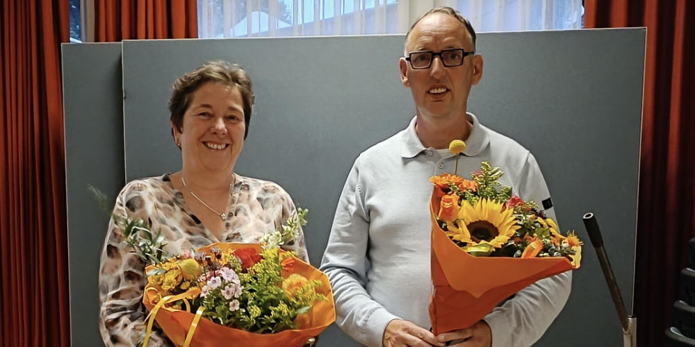 Twee jubilarissen gehuldigd bij badmintonclub De Tuutjes