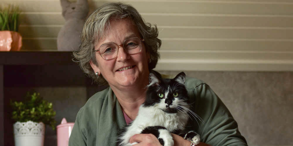 Kattentrimster op de Vakantiejaarmarkt in Mill