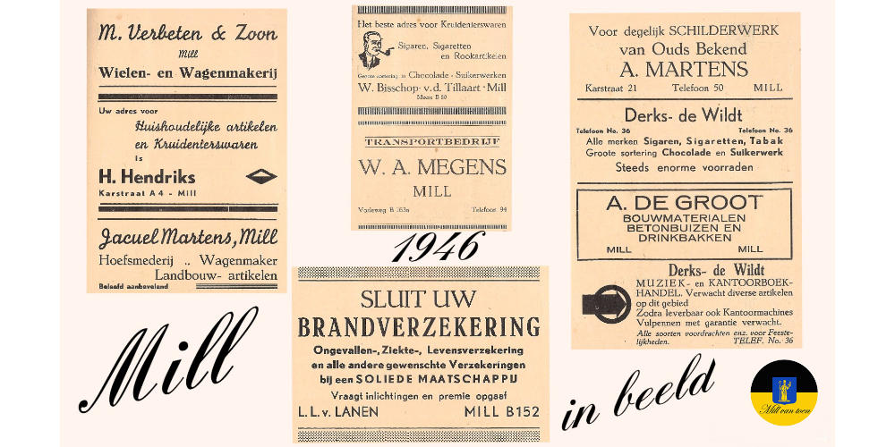 Mill van Toen: Ondernemend Mill in 1946