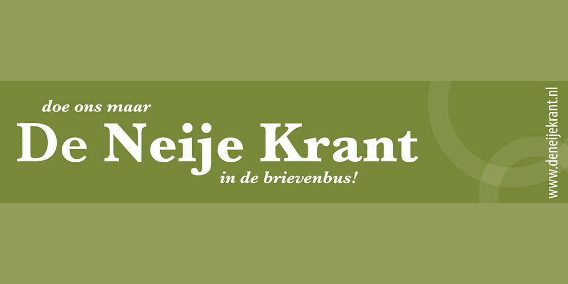 Geen Neije Krant ontvangen? Laat het ons weten!