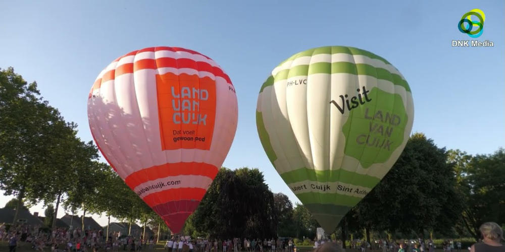 Video: Geslaagde doop nieuwe Land van Cuijk ballon en jubileumfeest Aldendrielpark Mill